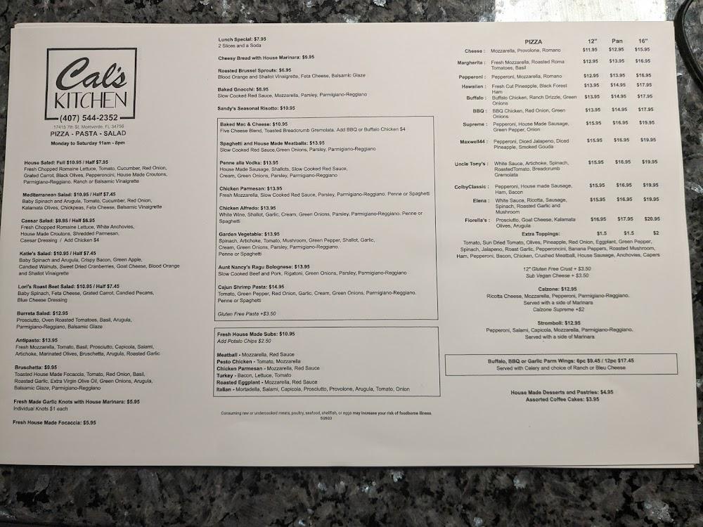 Cal's Kitchen Menu image 4